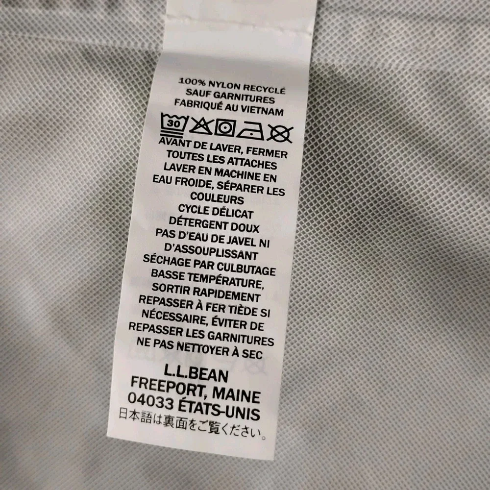 LL Bean Trail Model Rain Jacket Womens 3XL Navy Blue Waterproof Packable Plus Sz - Picture 8 of 14